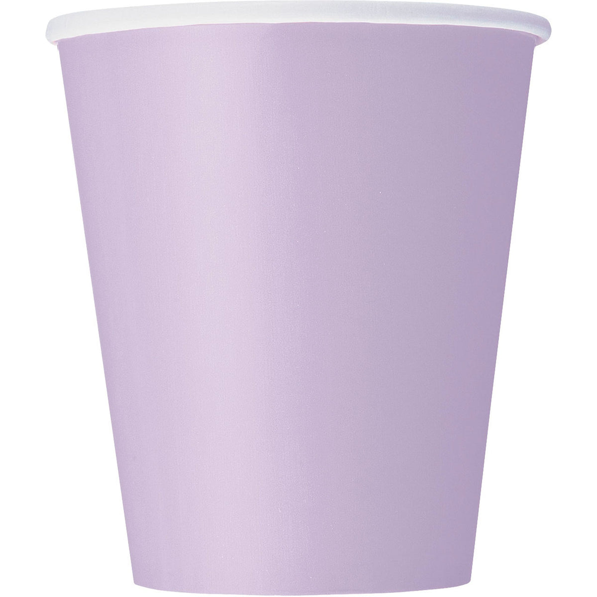 UNIQUE PARTY FAVORS Disposable-Plasticware Lavender Purple Paper Cups, 9 Oz, 8 Count 011179313563
