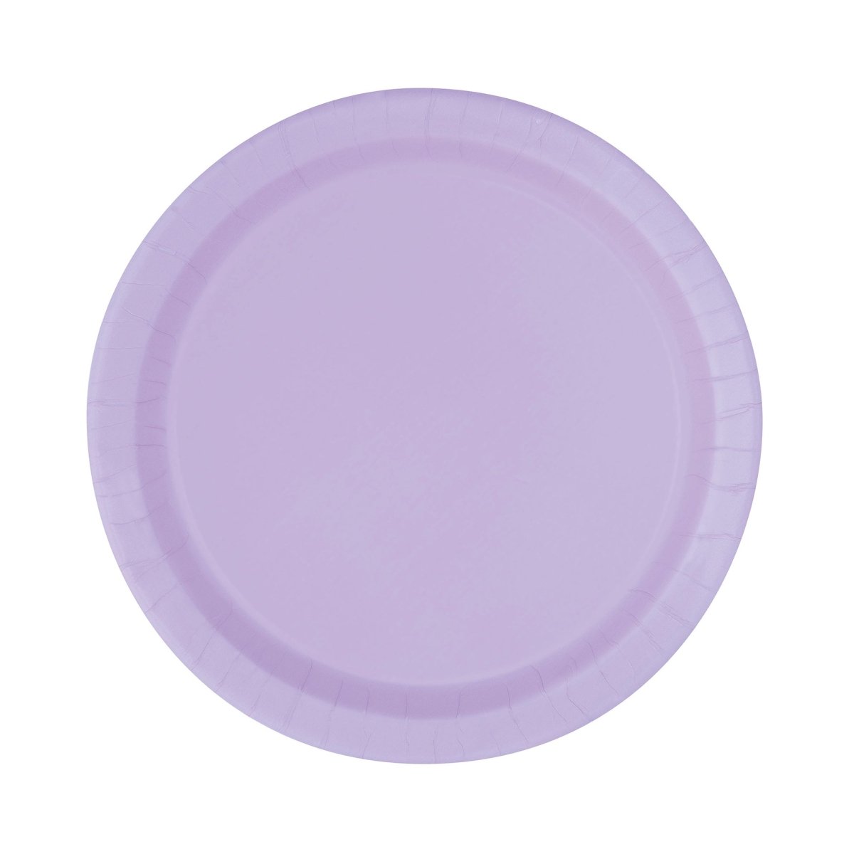UNIQUE PARTY FAVORS Disposable-Plasticware Lavender Purple Small Round Dessert Paper Plates, 7 Inches, 8 Count 011179313549