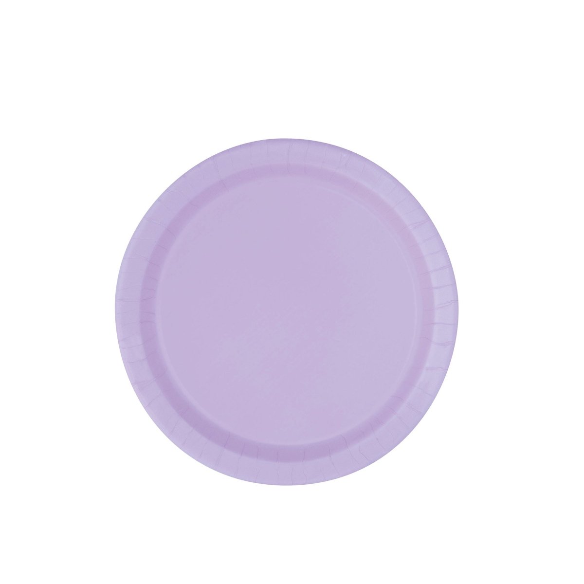 UNIQUE PARTY FAVORS Disposable-Plasticware Lavender Purple Small Round Dessert Plastic Plates, 7 Inches, 20 Count 011179314140