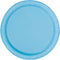 UNIQUE PARTY FAVORS Disposable-Plasticware Light Blue Large Round Lunch Plastic Plates, 9 Inches, 20 Count 011179361885