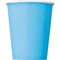UNIQUE PARTY FAVORS Disposable-Plasticware Light Blue Paper Cups, 9 Oz, 8 Count 011179309023