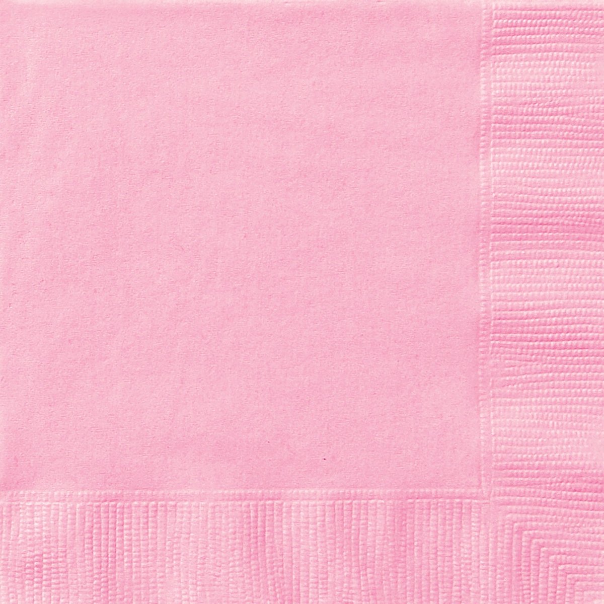 UNIQUE PARTY FAVORS Disposable-Plasticware Light Pink Large Lunch Napkins, 20 Count 011179308729