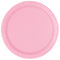 UNIQUE PARTY FAVORS Disposable-Plasticware Light Pink Large Round Lunch Paper Plates, 9 Inches, 8 Count 011179308774