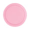 UNIQUE PARTY FAVORS Disposable-Plasticware Light Pink Small Round Dessert Paper Plates, 7 Inches, 8 Count 011179308767