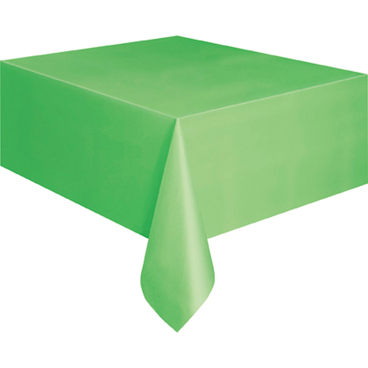 UNIQUE PARTY FAVORS Disposable-Plasticware Lime Green Rectangular Plastic Table Cover, 54 x 108 Inches, 1 Count 011179050987