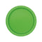 UNIQUE PARTY FAVORS Disposable-Plasticware Lime Green Small Round Dessert Paper Plates, 7 Inches, 8 Count 011179313747
