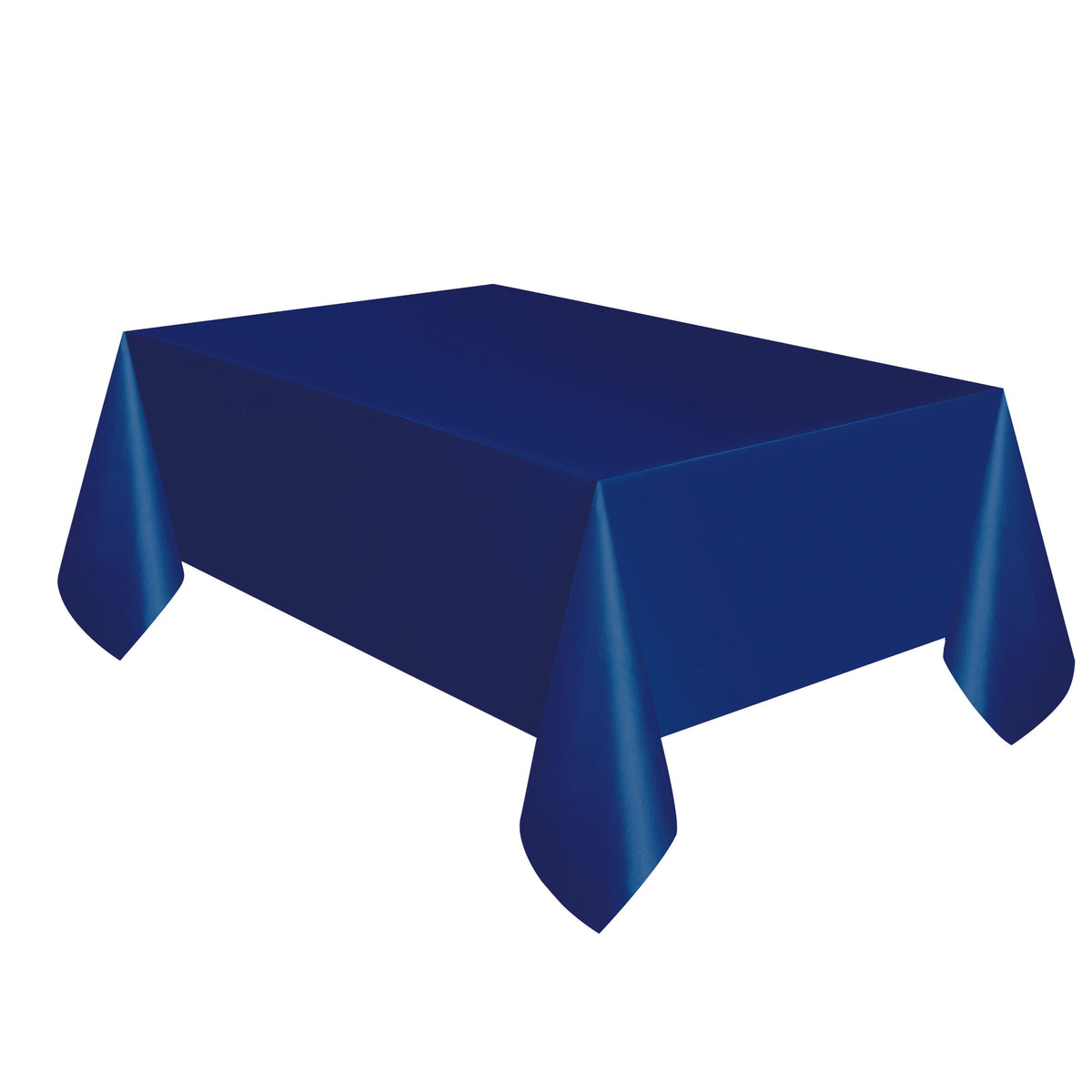UNIQUE PARTY FAVORS Disposable-Plasticware Navy Blue Rectangular Plastic Table Cover, 54 x 108 Inches, 1 Count 011179503940