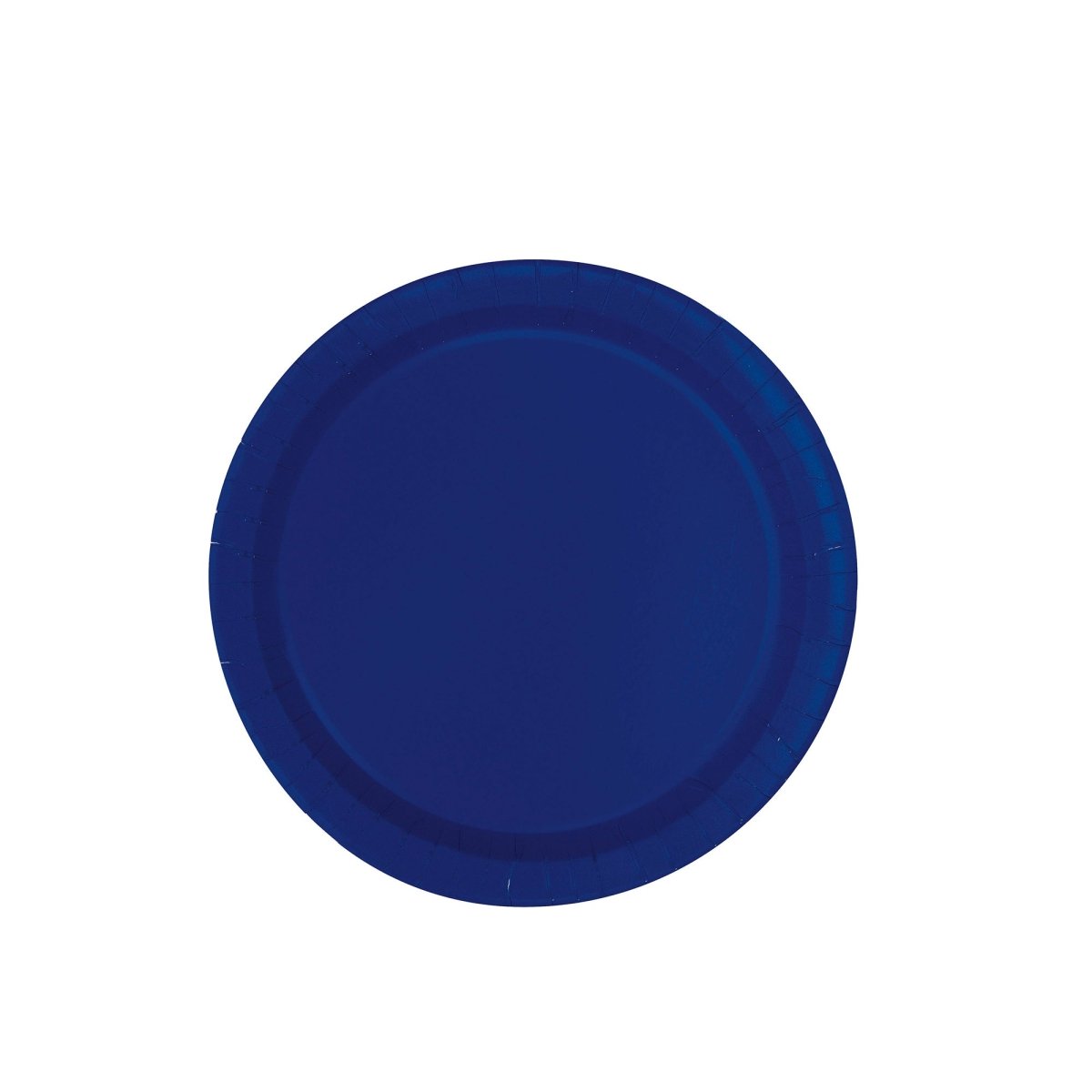 UNIQUE PARTY FAVORS Disposable-Plasticware Navy Blue Small Round Dessert Plastic Plates, 7 Inches, 20 Count 011179309481