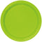 UNIQUE PARTY FAVORS Disposable-Plasticware Neon Green Large Round Lunch Plastic Plates, 9 Inches, 20 Count 011179358786