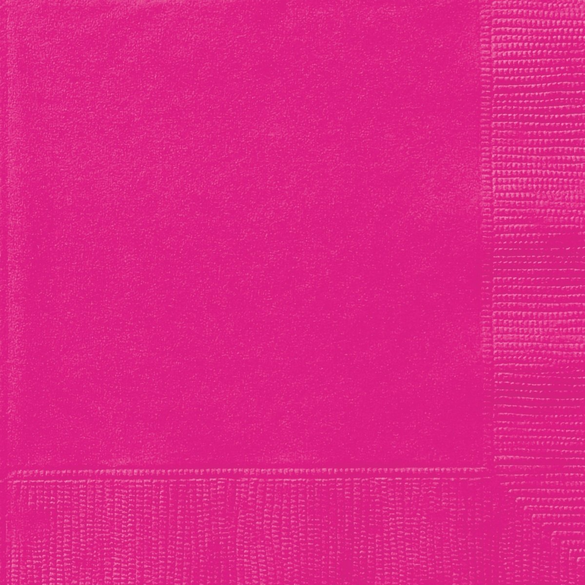 UNIQUE PARTY FAVORS Disposable-Plasticware Neon Pink Large Lunch Napkins, 40 Count 011179351411