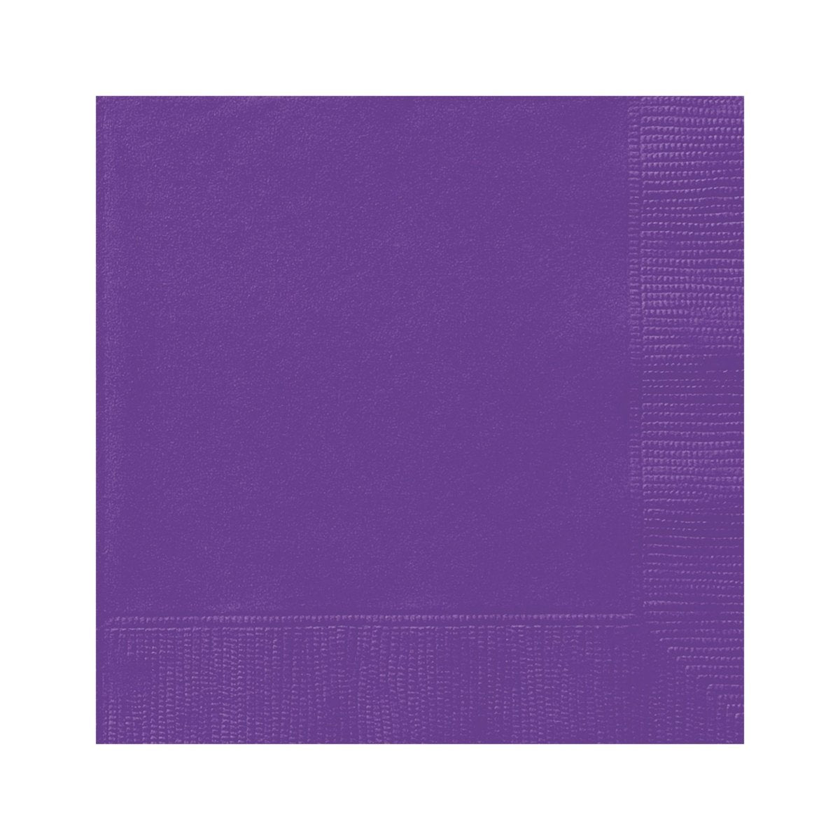 UNIQUE PARTY FAVORS Disposable-Plasticware Neon Purple Small Beverage Napkins, 40 Count 011179363834