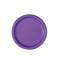 UNIQUE PARTY FAVORS Disposable-Plasticware Neon Purple Small Round Dessert Plastic Plates, 7 Inches, 20 Count 011179991648