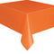 UNIQUE PARTY FAVORS Disposable-Plasticware Orange Rectangular Plastic Table Cover, 54 x 108 Inches, 1 Count 011179050970