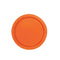 UNIQUE PARTY FAVORS Disposable-Plasticware Orange Small Round Dessert Plastic Plates, 7 Inches, 20 Count 011179322442