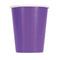 UNIQUE PARTY FAVORS Disposable-Plasticware Purple Paper Cups, 9 Oz, 8 Count 011179469772