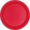 UNIQUE PARTY FAVORS Disposable-Plasticware Red Large Round Lunch Plastic Plates, 9 Inches, 20 Count 011179349678