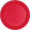 UNIQUE PARTY FAVORS Disposable-Plasticware Red Large Round Lunch Plastic Plates, 9 Inches, 20 Count 011179349678