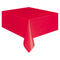 UNIQUE PARTY FAVORS Disposable-Plasticware Red Rectangular Plastic Table Cover, 54 x 108 Inches, 1 Count 011179050949