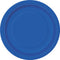 UNIQUE PARTY FAVORS Disposable-Plasticware Royal Blue Large Round Lunch Paper Plates, 9 Inches, 8 Count 011179314652