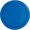 UNIQUE PARTY FAVORS Disposable-Plasticware Royal Blue Large Round Lunch Plastic Plates, 9 Inches, 20 Count 011179364879