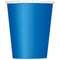 UNIQUE PARTY FAVORS Disposable-Plasticware Royal Blue Paper Cups, 9 Oz, 8 Count 011179314669