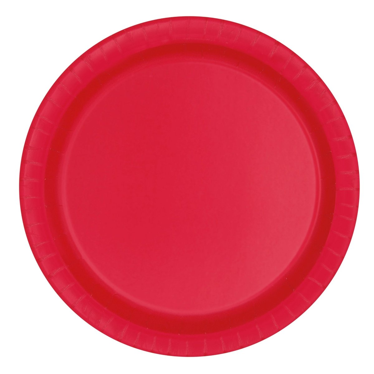 Ruby Red Large Round Lunch Paper Plates, 9 Inches | Party Expert