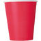 UNIQUE PARTY FAVORS Disposable-Plasticware Ruby Red Paper Cups, 9 Oz, 8 Count 011179031269