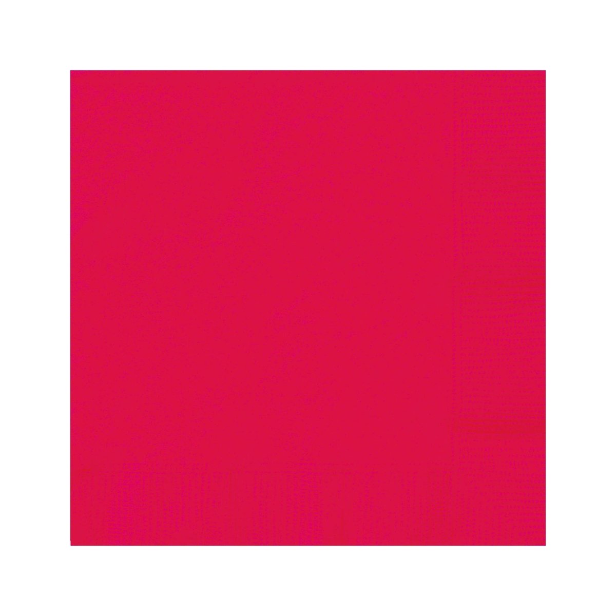 UNIQUE PARTY FAVORS Disposable-Plasticware Ruby Red Small Beverage Napkins, 20 Count 011179031214