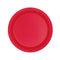 UNIQUE PARTY FAVORS Disposable-Plasticware Ruby Red Small Round Dessert Paper Plates, 7 Inches, 8 Count 011179031245