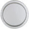 UNIQUE PARTY FAVORS Disposable-Plasticware Silver Large Round Lunch Paper Plates, 9 Inches, 8 Count 011179033454