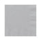 UNIQUE PARTY FAVORS Disposable-Plasticware Silver Small Beverage Napkins, 20 Count 011179033416