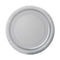 UNIQUE PARTY FAVORS Disposable-Plasticware Silver Small Round Dessert Paper Plates, 7 Inches, 8 Count 011179033447