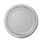 UNIQUE PARTY FAVORS Disposable-Plasticware Silver Small Round Dessert Paper Plates, 7 Inches, 8 Count 011179033447
