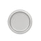 UNIQUE PARTY FAVORS Disposable-Plasticware Silver Small Round Dessert Plastic Plates, 7 Inches, 20 Count 011179334445