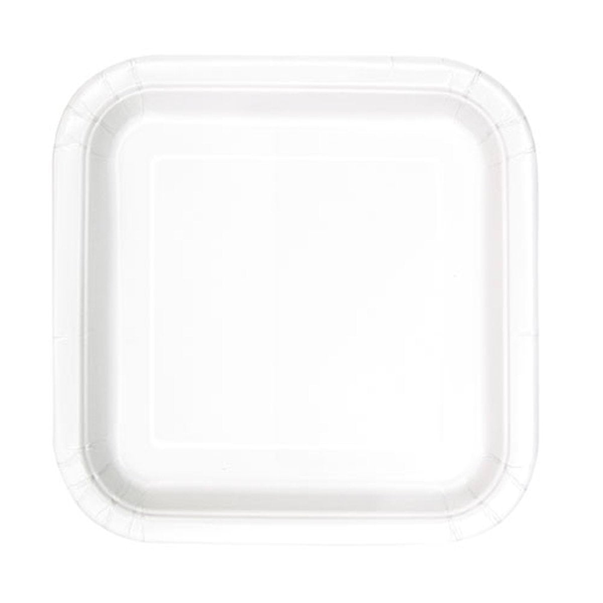 Square Paper Plates White 9 Inches Party Expert Square paper plates white 9 inches party expert