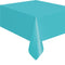 UNIQUE PARTY FAVORS Disposable-Plasticware Teal Rectangular Plastic Table Cover, 54 x 108 Inches, 1 Count 011179468539