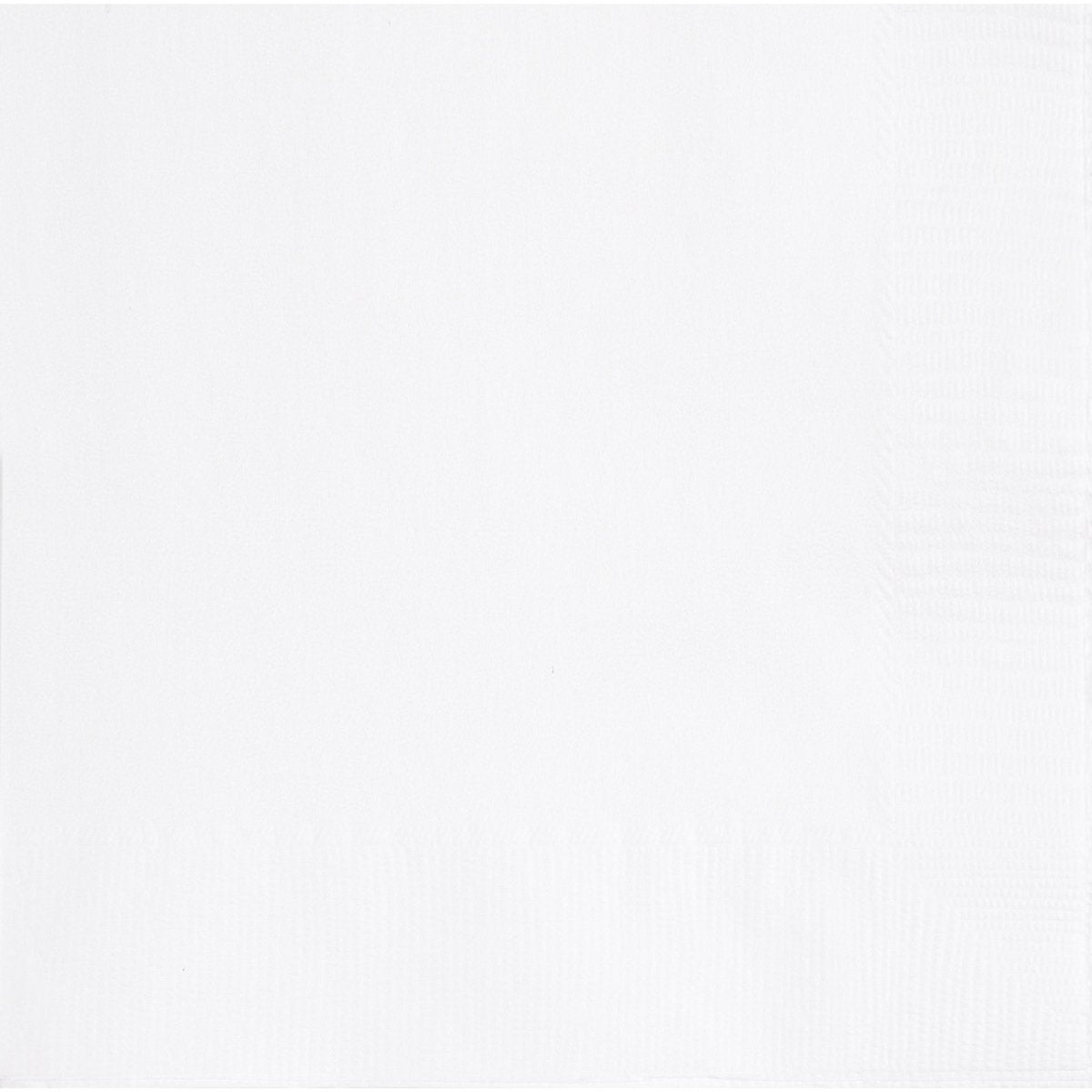 UNIQUE PARTY FAVORS Disposable-Plasticware White Large Lunch Napkins, 40 Count 011179344703