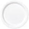 UNIQUE PARTY FAVORS Disposable-Plasticware White Large Round Lunch Paper Plates, 9 Inches, 8 Count 011179031054