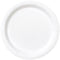UNIQUE PARTY FAVORS Disposable-Plasticware White Large Round Lunch Paper Plates, 9 Inches, 8 Count 011179031054