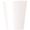 UNIQUE PARTY FAVORS Disposable-Plasticware White Paper Cups, 9 Oz, 8 Count 011179031061