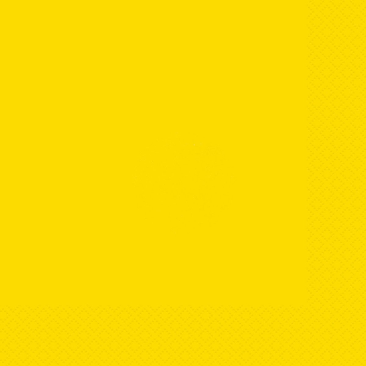 UNIQUE PARTY FAVORS Disposable-Plasticware Yellow Large Lunch Napkins, 20 Count 011179992027