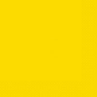 UNIQUE PARTY FAVORS Disposable-Plasticware Yellow Large Lunch Napkins, 20 Count 011179992027