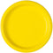 UNIQUE PARTY FAVORS Disposable-Plasticware Yellow Large Round Lunch Paper Plates, 9 Inches, 8 Count 011179472659