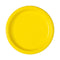 UNIQUE PARTY FAVORS Disposable-Plasticware Yellow Small Round Dessert Paper Plates, 7 Inches, 8 Count 011179472642