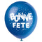 UNIQUE PARTY FAVORS General Birthday Bright Bonne Fête Latex Balloons, 12 Inches, 8 Count