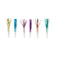 UNIQUE PARTY FAVORS General Birthday Color Foil Squawkers, 8 Count 011179934614