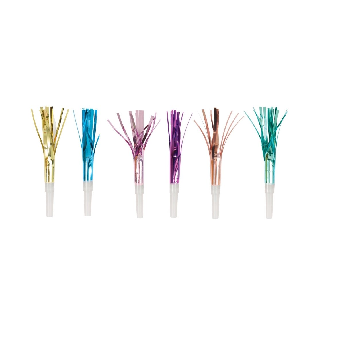 UNIQUE PARTY FAVORS General Birthday Color Foil Squawkers, 8 Count 011179934614