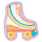 UNIQUE PARTY FAVORS General Birthday Feelin' Retro Birthday Small Roller Skate Shaped Dessert Paper Plates, 7 Inches, 8 Count 011179437740