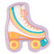 UNIQUE PARTY FAVORS General Birthday Feelin' Retro Birthday Small Roller Skate Shaped Dessert Paper Plates, 7 Inches, 8 Count 011179437740