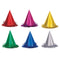 UNIQUE PARTY FAVORS General Birthday Fringed Foil Party Hats, Assortment, 6 Count 011179090488